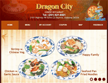 Tablet Screenshot of dragoncityalabama.com